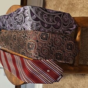 3 silk ties Pierre Cardin